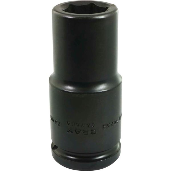 Gray Tools 23 mm x 3/4-in Drive 6-Point Metric Deep Impact Socket