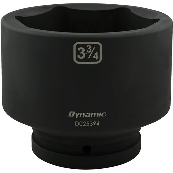 Dynamic Tools 3-3/4-in x 1-in Drive 6-Point SAE Shallow Impact Socket