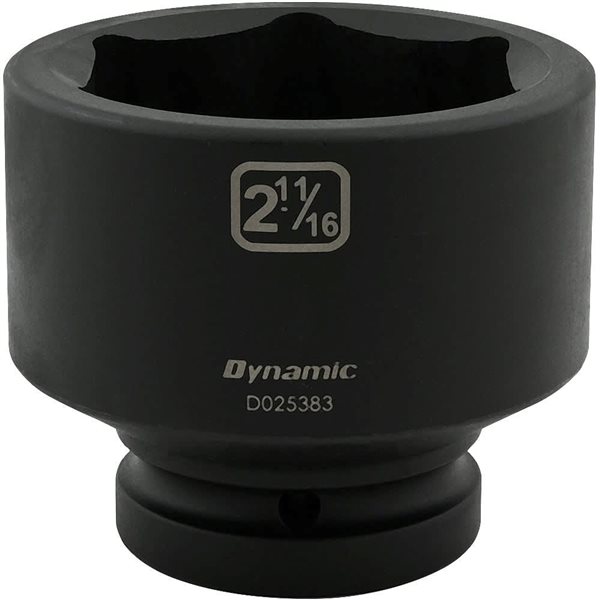 Dynamic Tools 2-11/16-in x 1-in Drive 6-Point SAE Shallow Impact Socket