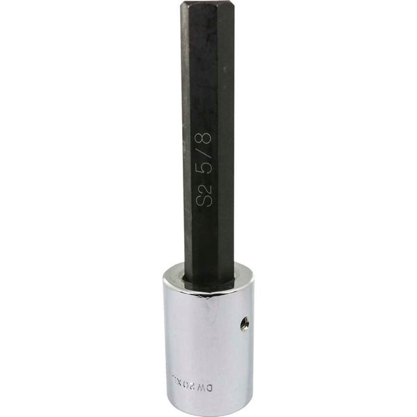 Gray Tools 5/8-in x 1/2-in Drive Extra Long Hex Head Chrome Finish Standard Shallow Socket