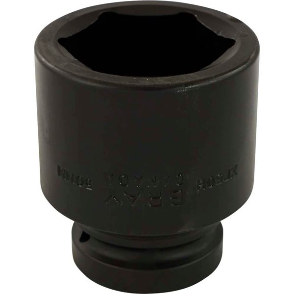 Gray Tools 50 mm x 1-in Drive 6-Point Metric Shallow Impact Socket