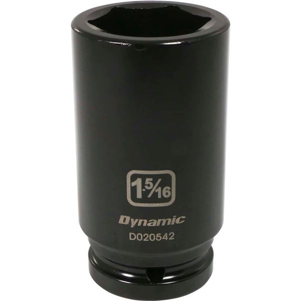 Dynamic Tools 3/4-in Drive 6-Point SAE 1-5/16-in Deep Length Impact Socket