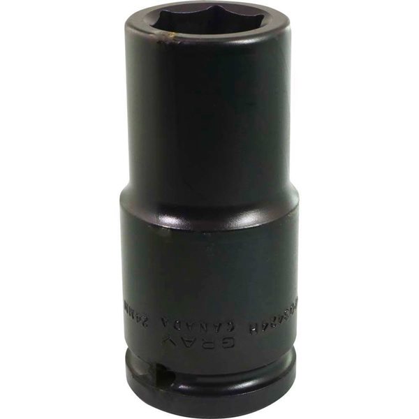 Gray Tools 24 mm x 3/4-in Drive 6-Point Metric Deep Impact Socket