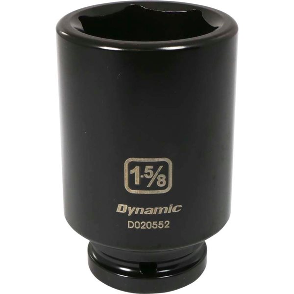 Dynamic Tools 3/4-in Drive 6-Point SAE 1-5/8-in Deep Length Impact Socket