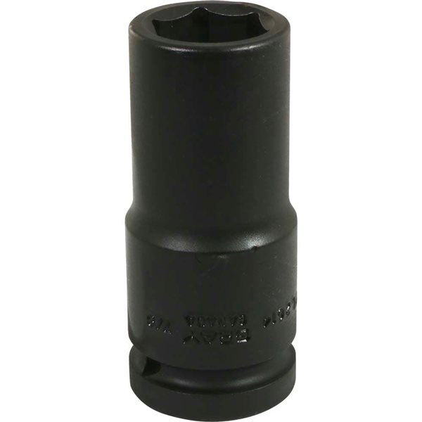 Gray Tools 7/8-in x 3/4-in Drive 6-Point Standard Deep Black Impact Socket
