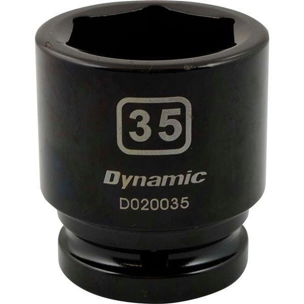 Dynamic Tools 3/4-in Drive 6-Point Metric 35 mm Shallow Impact Socket