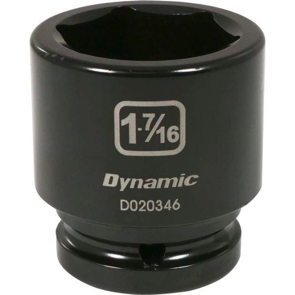 Dynamic Tools 3/4-in Drive 6-Point SAE 1-7/16-in Shallow Impact Socket
