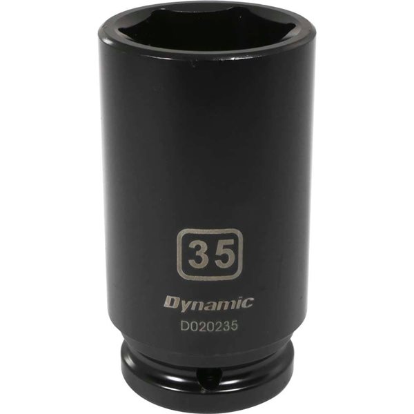 Dynamic Tools 3/4-in Drive 6-Point Metric 35 mm Deep Length Impact Socket