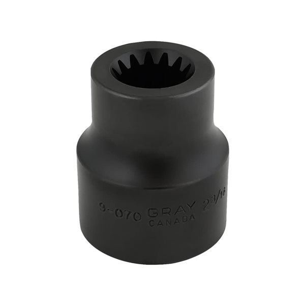 Gray Tools 2-3/16-in x #5 Spline Drive 6-Point SAE Shallow Impact Socket