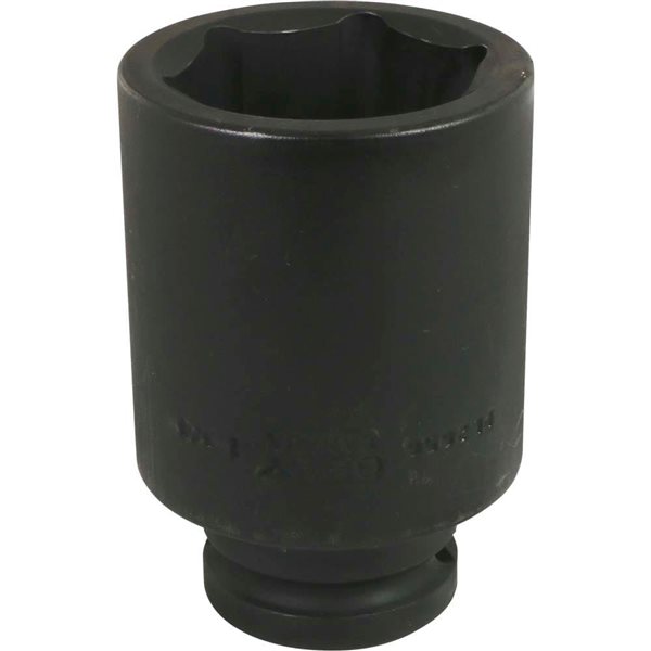 Gray Tools 1-3/4-in x 3/4-in Drive 6-Point Standard Deep Black Impact Socket