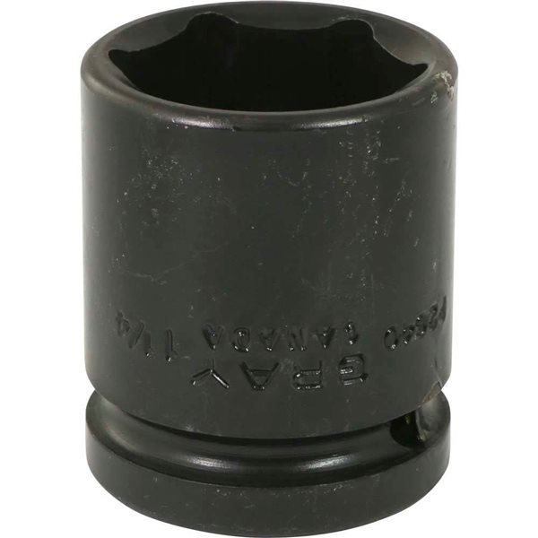 Gray Tools 1-1/4-in x 3/4-in Drive 6-Point Standard Shallow Impact Socket