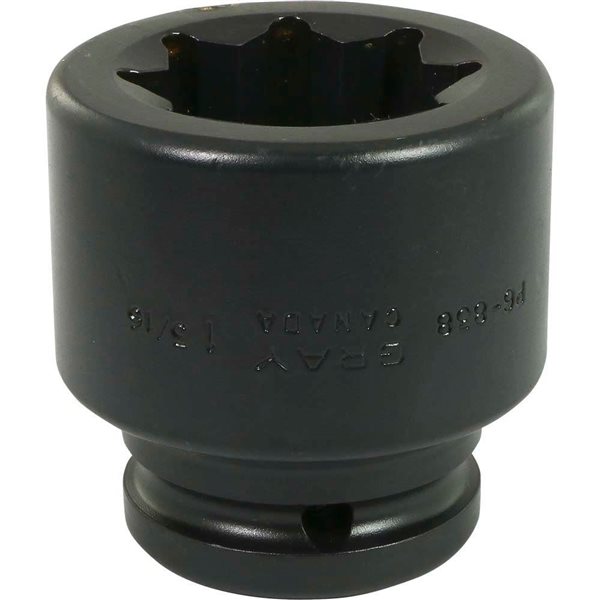 Gray Tools 1-3/16 X 3/4-in Drive 8 Point Regular Length Impact Socket