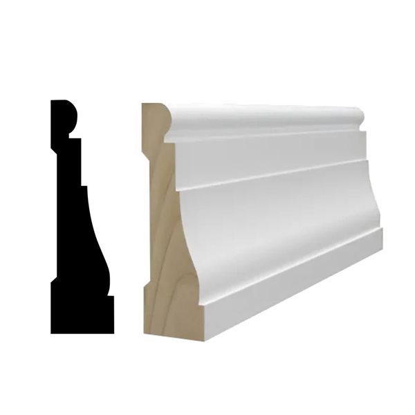 RESO 20-Pc 11/16 D x 2 1/4 W x 85-in L Primed Finger-Jointed Pine Casing Moulding - 140 ft
