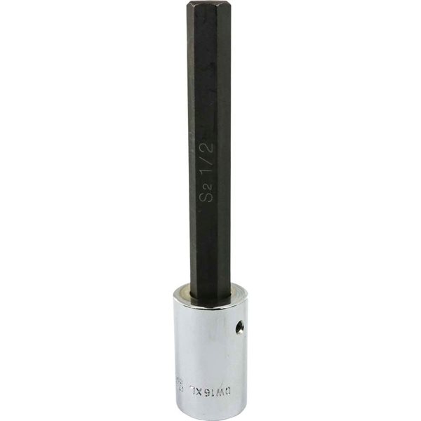 Gray Tools 1/2-in x 1/2-in Drive Extra Long Hex Head Standard Chrome Finish Shallow Socket