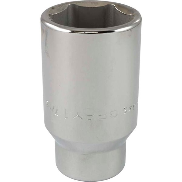 Gray Tools 1-7/16-in x 3/4-in Drive Standard 6-Point Deep Chrome Finish Socket
