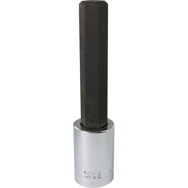 Gray Tools 19 mm x 1/2-in Drive Extra Long Hex Head Metric Chrome Finish Shallow Socket