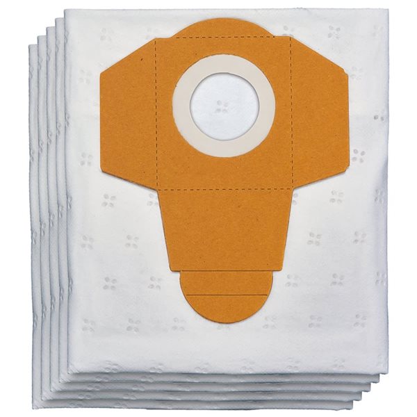 Einhell Replacement Dust Bags for 25-L Cordless Wet/Dry Vacuum Cleaner - 5/Pk