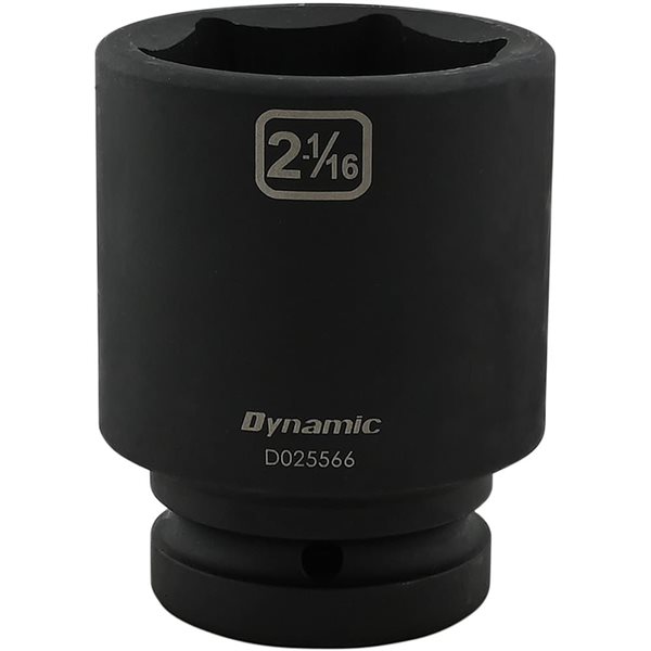 Dynamic Tools 2-1/16 x 1-in Drive Standard 6-Point Deep Impact Socket