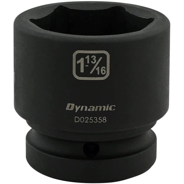 Dynamic Tools 1-13/16 x 1-in Drive Standard 6-Point Shallow Impact Socket