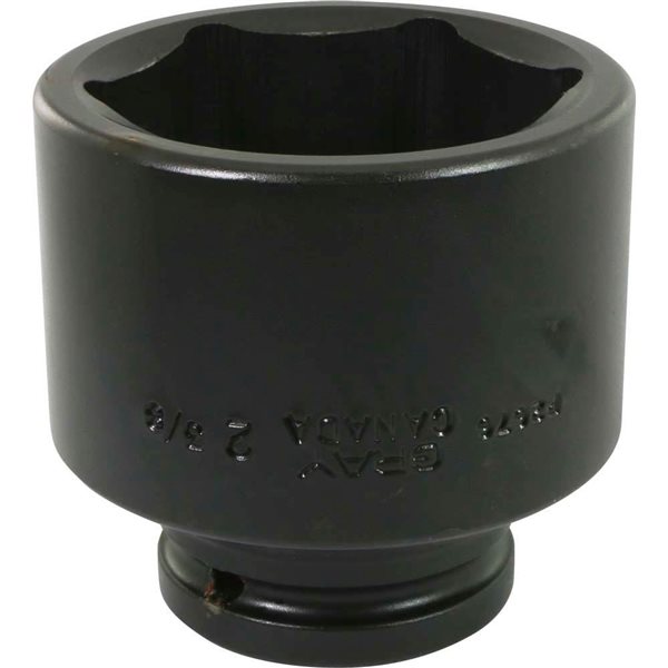 Gray Tools 2-3/8 x 3/4-in Drive Standard 6-Point Shallow Impact Socket