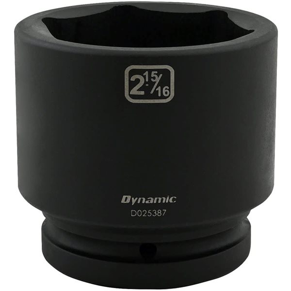 Dynamic Tools 2-15/16 x 1-in Drive Standard 6-Point Shallow Impact Socket