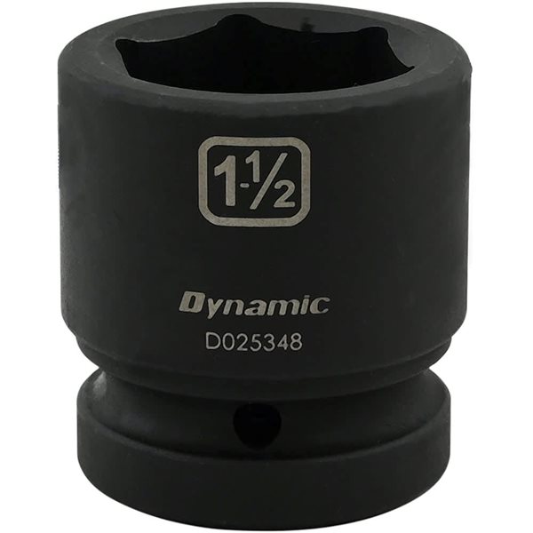 Dynamic Tools 1-1/2 x 1-in Drive Standard 6-Point Shallow Impact Socket