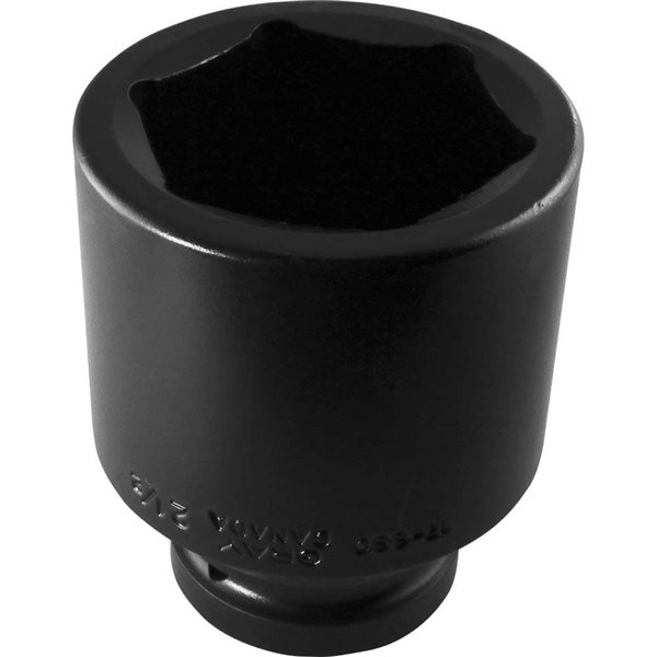 Gray Tools Standard 1-in Drive 6 Point Deep Length 2 1/2-in Impact Socket