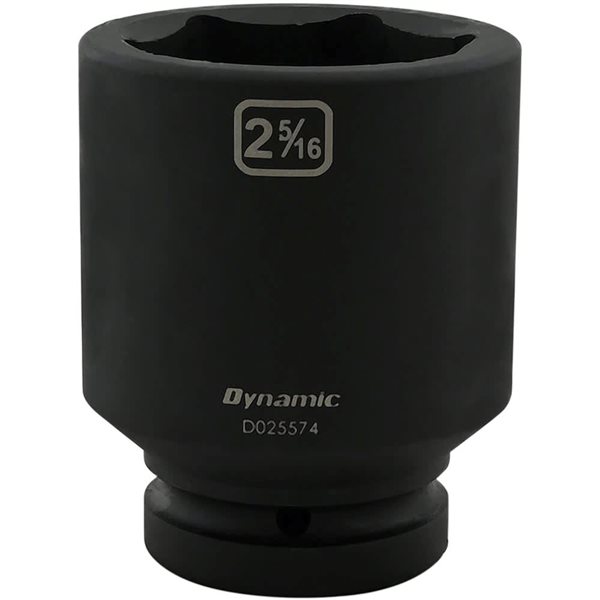 Dynamic Tools 2-5/16 x 1-in Drive Standard 6-Point Deep Impact Socket