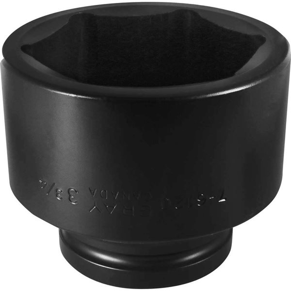 Gray Tools Standard 1-in Drive 6 Point Standard Length 3 3/4-in Impact Socket