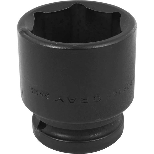 Gray Tools 38 mm X 3/4-in Drive Metric 6-Point Shallow Impact Socket