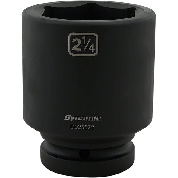 Dynamic Tools 2-1/4 x 1-in Drive Standard 6-Point Deep Impact Socket