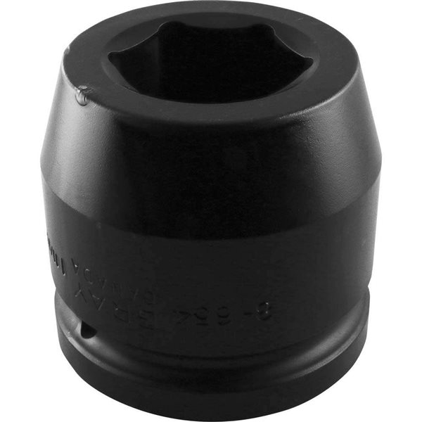 Gray Tools Standard 1 1/2-in Drive 6 Point Standard Length 1 11/16-in Impact Socket