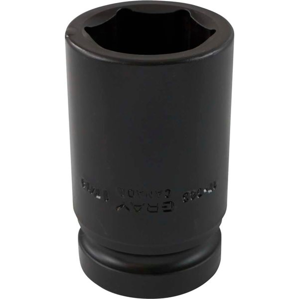 Gray Tools Standard 1-in Drive 6 Point Deep Length 1 7/16-in Impact Socket