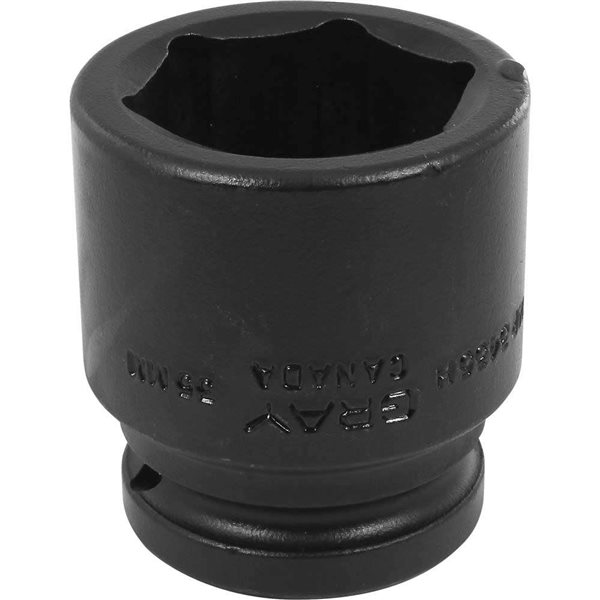 Gray Tools 35 mm X 3/4-in Drive Metric 6-Point Shallow Impact Socket
