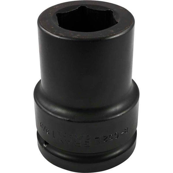 Gray Tools Standard 1 1/2-in Drive 6 Point Deep Length 1 5/8-in Impact Socket