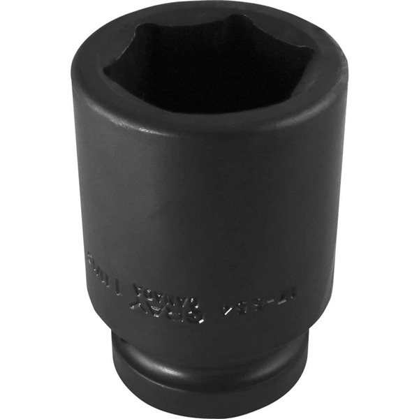 Gray Tools Standard 1-in Drive 6 Point Deep Length 1 11/16-in Impact Socket
