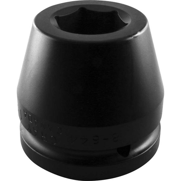 Gray Tools Standard 1 1/2-in Drive 6 Point Standard Length 1 3/8-in Impact Socket