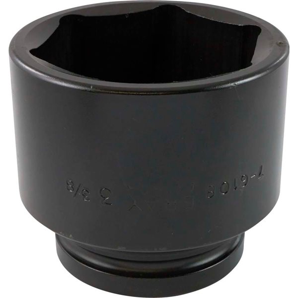 Gray Tools Standard 1-in Drive 6 Point Standard Length 3 3/8-in Impact Socket