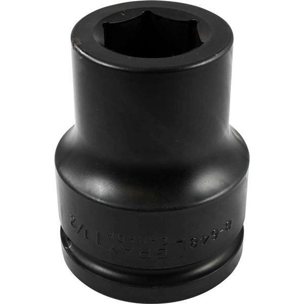 Gray Tools Standard 1 1/2-in Drive 6 Point Deep Length 1 1/2-in Impact Socket