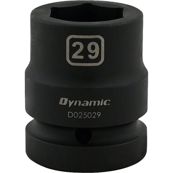 Dynamic Tools 29 mm X 1-in Drive Metric 6-Point Shallow Impact Socket