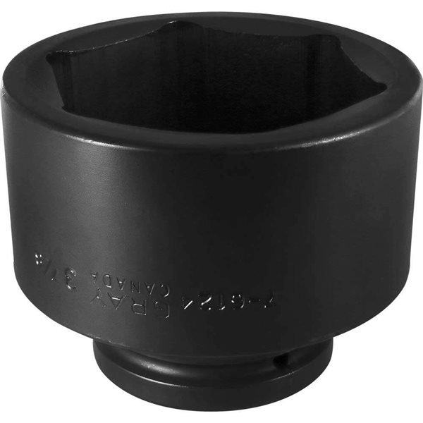 Gray Tools Standard 1-in Drive 6 Point Standard Length 3 7/8-in Impact Socket