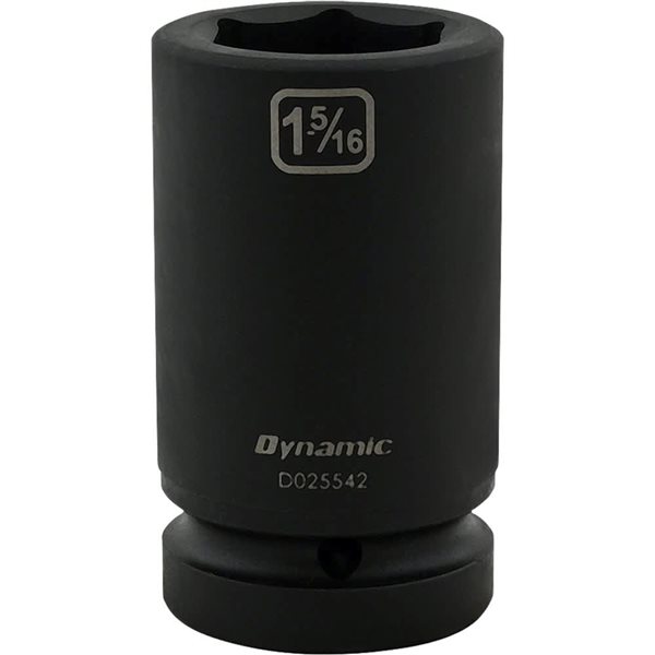 Dynamic Tools 1-5/16-in X 1-in Drive 6 Point Deep Length Impact Socket