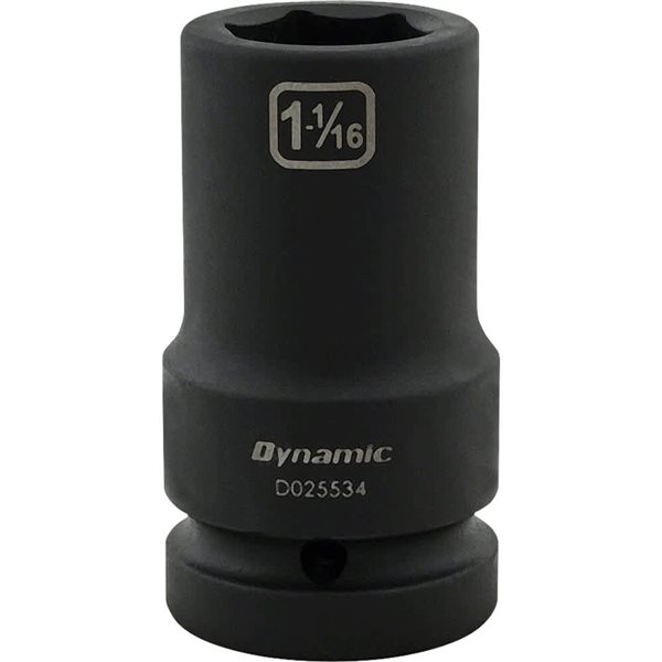 Dynamic Tools 1-1/16-in X 1-in Drive 6 Point Deep Length Impact Socket