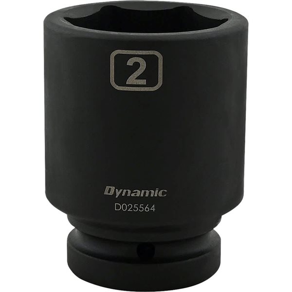 Dynamic Tools 2-in X 1-in Drive 6 Point Deep Length Impact Socket