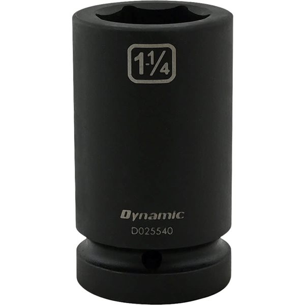 Dynamic Tools 1-1/4-in X 1-in Drive 6 Point Deep Length Impact Socket