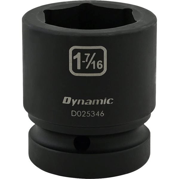 Dynamic Tools 1-7/16-in X 1-in Drive 6 Point Standard Length Impact Socket