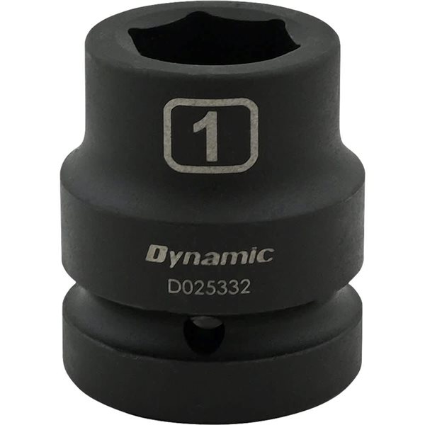Dynamic Tools 1-in X 1-in Drive 6 Point Standard Length Impact Socket