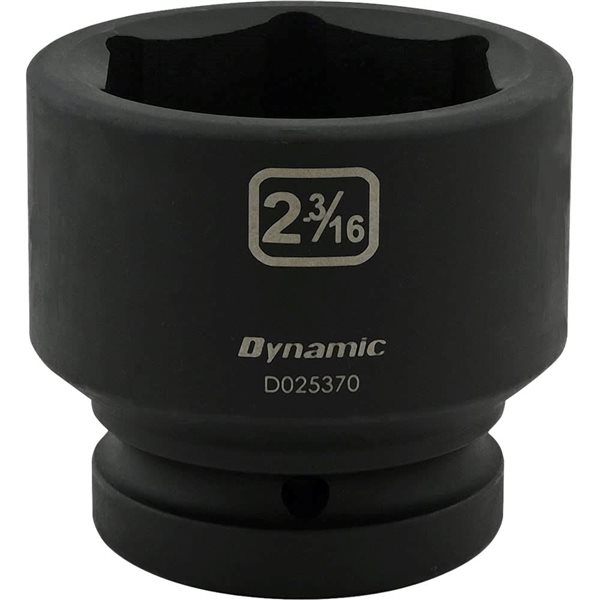 Dynamic Tools 2-3/16-in X 1-in Drive 6 Point Standard Length Impact Socket