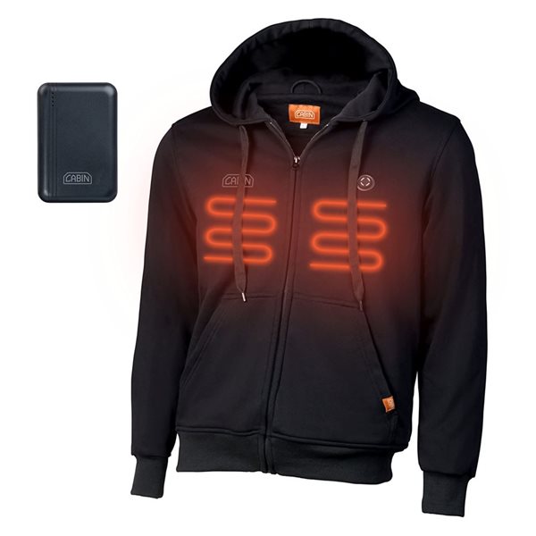 Cabin Heated Hoodie w/ Rechargeable Lithium Battery - Medium