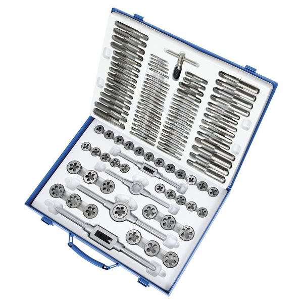 JET Assorted Standard 110-Piece Metric Alloy Tap and Die Premium Set